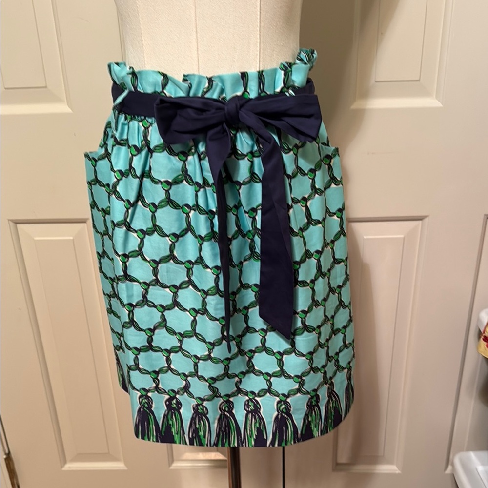 Lilly Pulitzer Blue and Green Patterned Skirt
